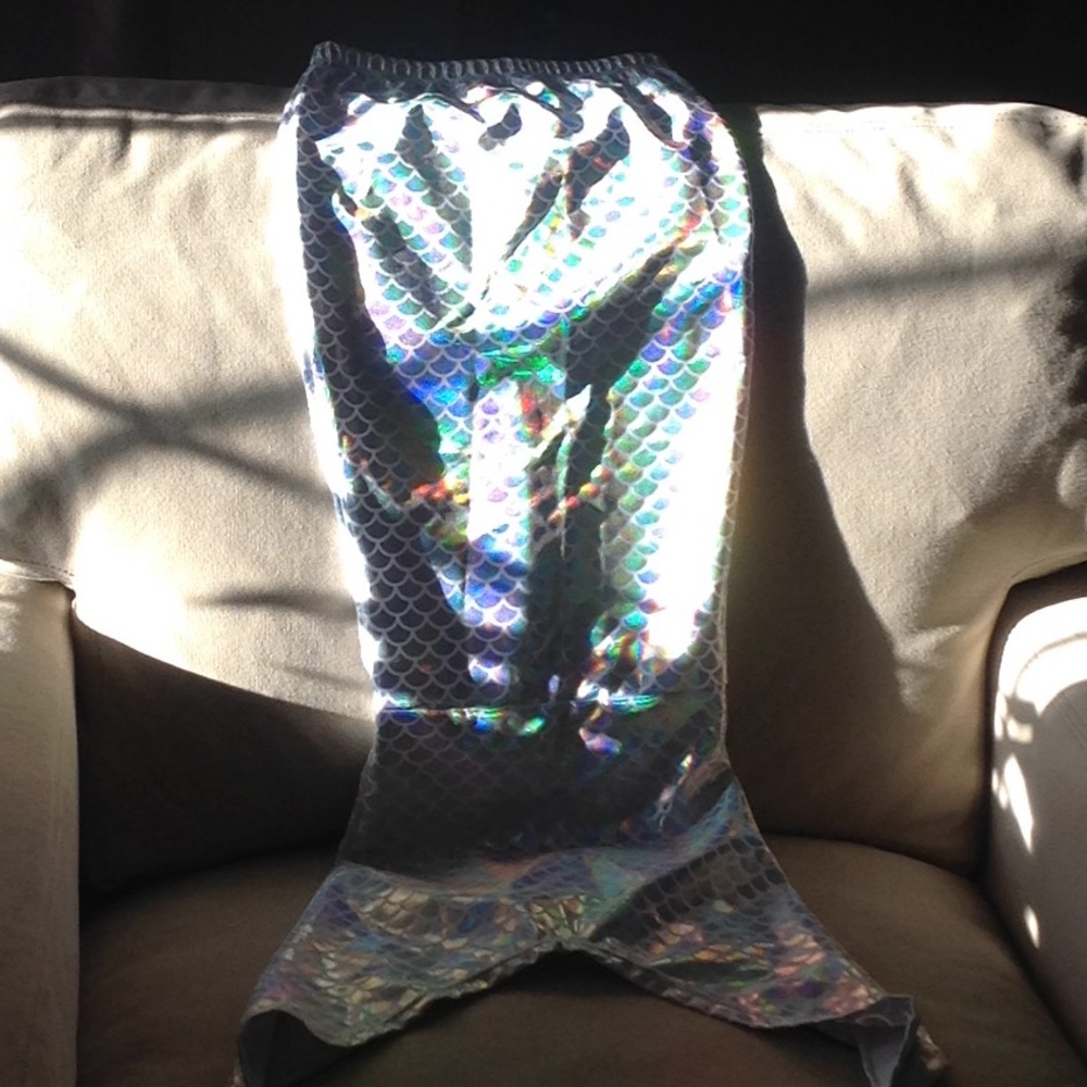 Girls mermaid tail bathing suit cover up